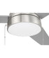 Cozy 52" 3-Blade Ceiling Fan 1-Light Fan Brushed Polished Nickel