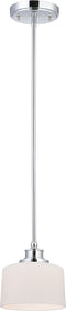 7"W Soho 1-Light Pendant Polished Chrome