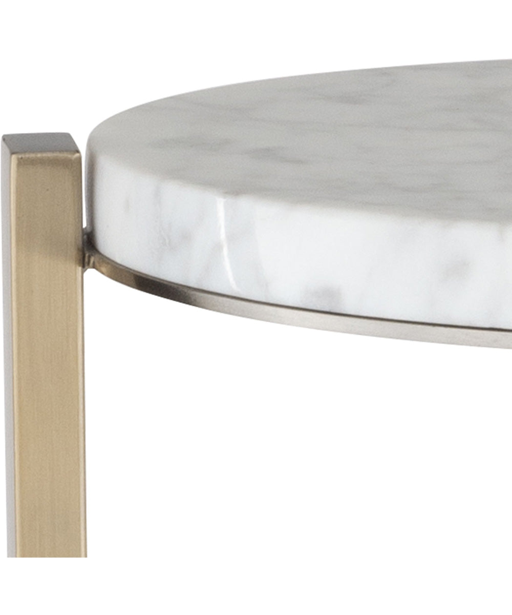 Pietra Carrara Marble Drink Table