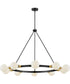 Orla 10-Light Large Single Tier Chandelier in Black
