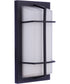 Bulkhead Rectangular 2-Light Outdoor Lighting Textured Black