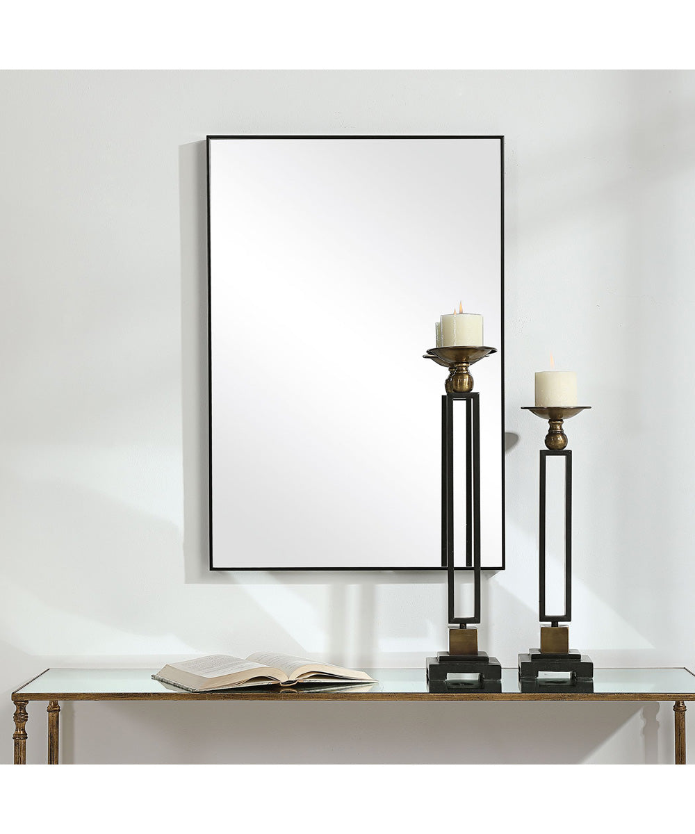 21x31" Wall Mirror with Black Frame