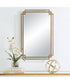 22x34" Wall Mirror in Brushed Gold with Subtle Silver