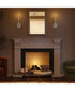 Jheni 1-Light Wall Sconce with Clear Glass Shades Brushed Nickel