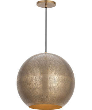 Aurelia 14 inch 1-Light Pendant Weathered Brass