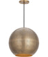 Aurelia 14 inch 1-Light Pendant Weathered Brass