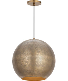 Aurelia 14 inch 1-Light Pendant Weathered Brass