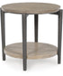 Dyonton Round End Table Light Grayish Brown