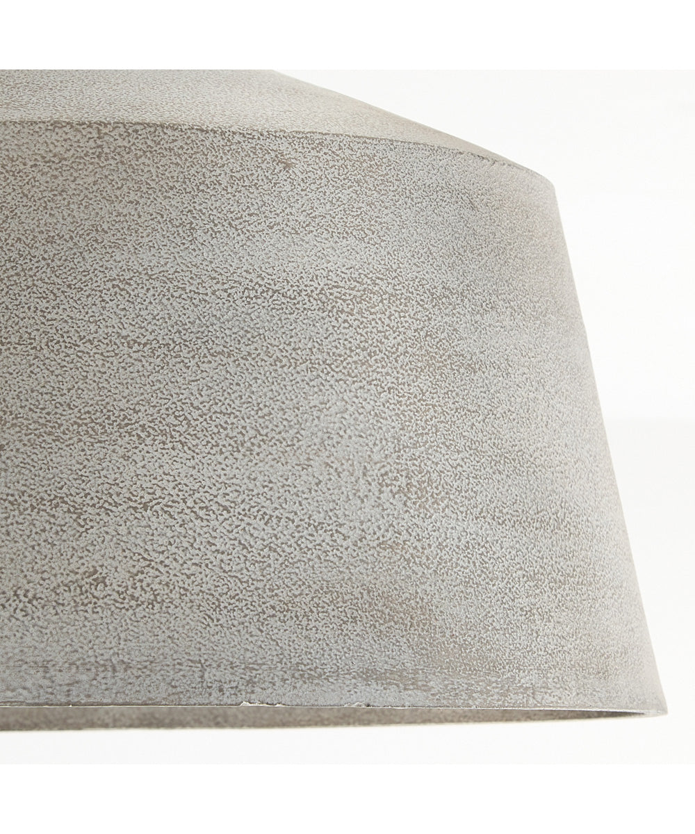 Quarry 1-Light Semi-Flush Stucco