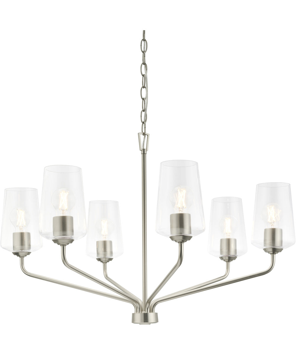 Celino 6-Light Chandelier Brushed Nickel