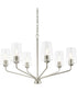 Celino 6-Light Chandelier Brushed Nickel