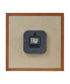 Square Medium Brown Wood Wall Clock