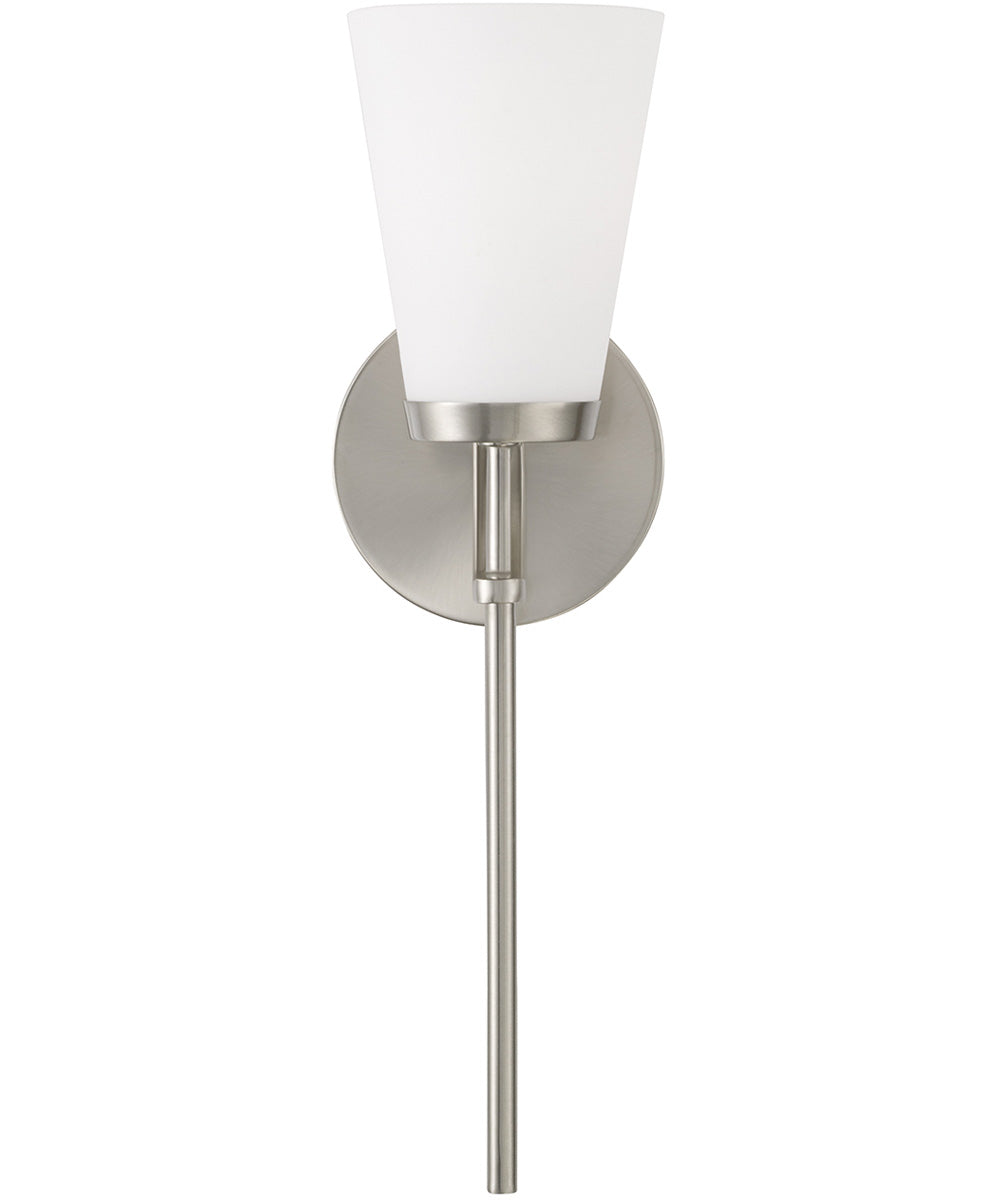 Drake 1-Light Sconce Brushed Nickel