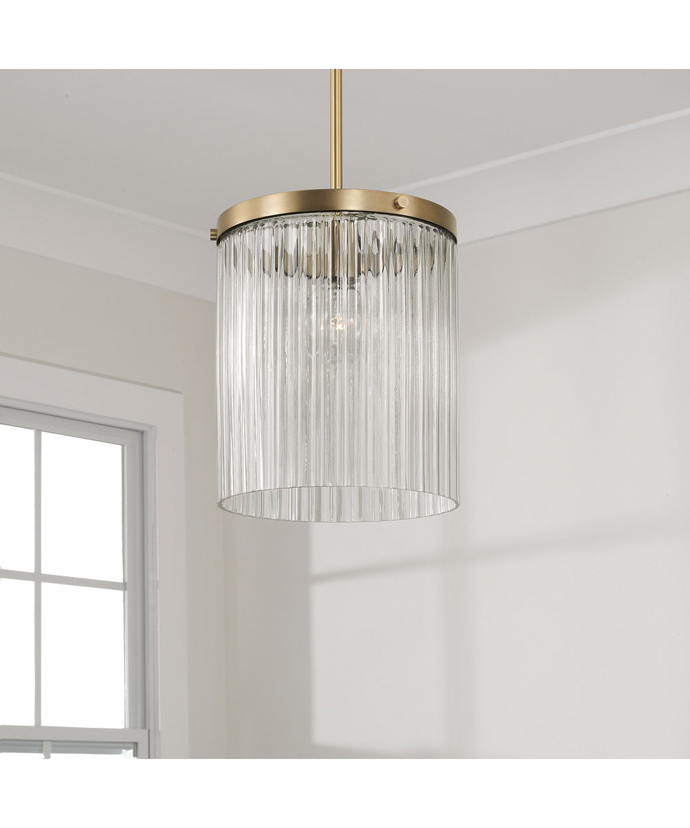 Vaughn 1-Light Pendant Aged Brass