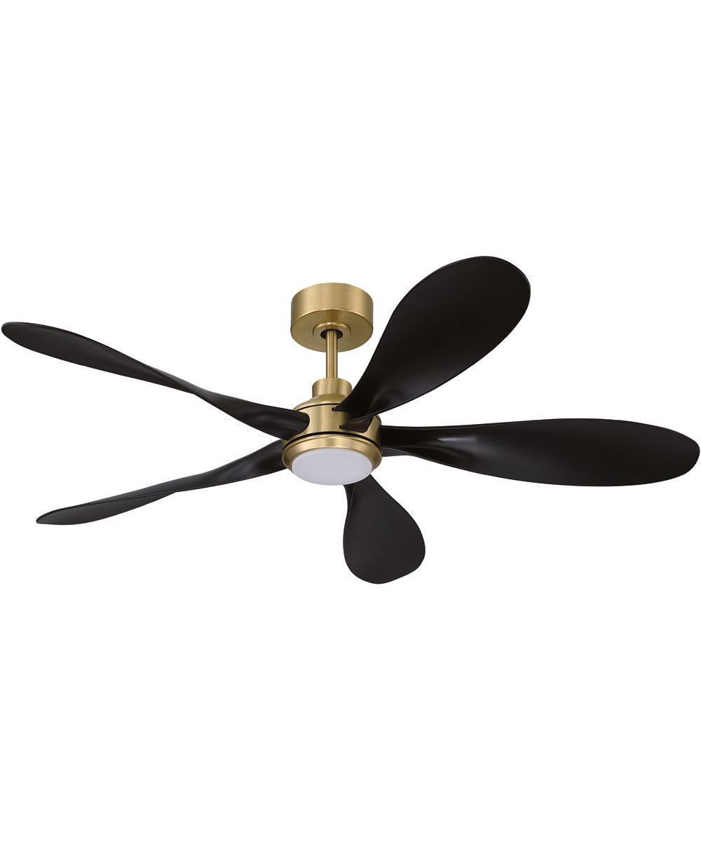 Rosalie 52" 5-Blade Indoor ceiling Fan 1-Light Fan Satin Brass