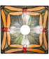 10" Square Prairie Dragonfly Pendant