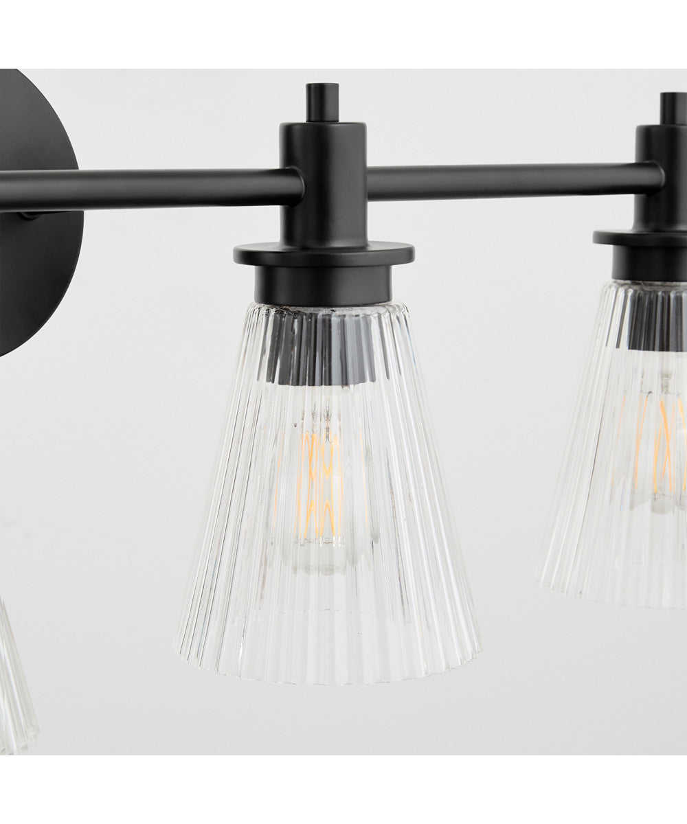 Lawton 4-light Bath Vanity Light Matte Black