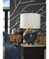 Adara Metal Table Lamp Blue/Gold
