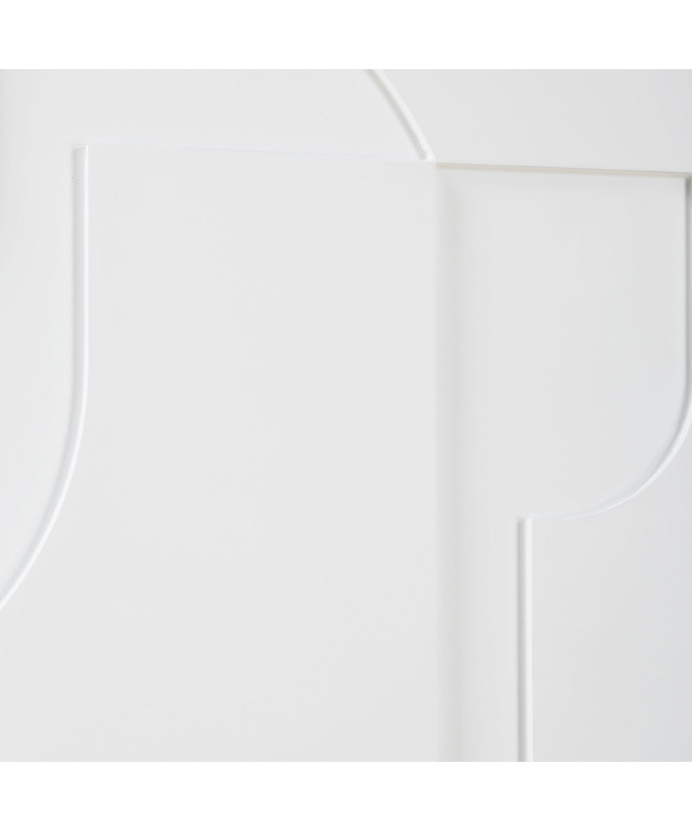 Contours White Wall Decor, Set of 2