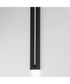 Fosso 47 inch LED Outdoor Wall Sconce - 5cct Black