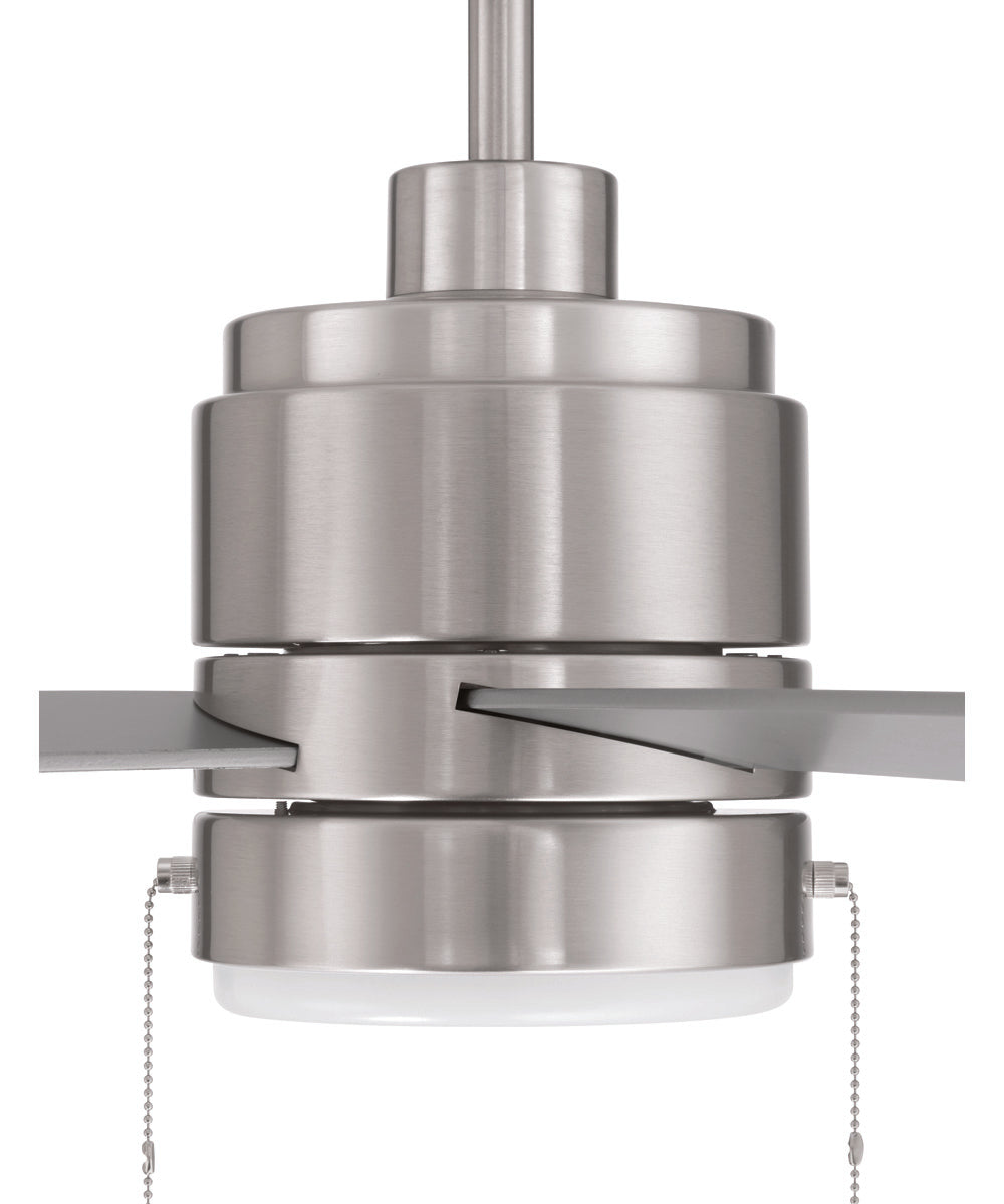 Energy Star McCoy 52" 4 Blade Ceiling Fan 1-Light Fan Brushed Polished Nickel