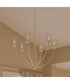 Jheni 6-Light Chandelier with Clear Glass Shades Brushed Gold