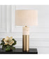Gravitas Elegant Brass & Stone Lamp