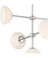 Zio 5 Light Chandelier Polished Nickel