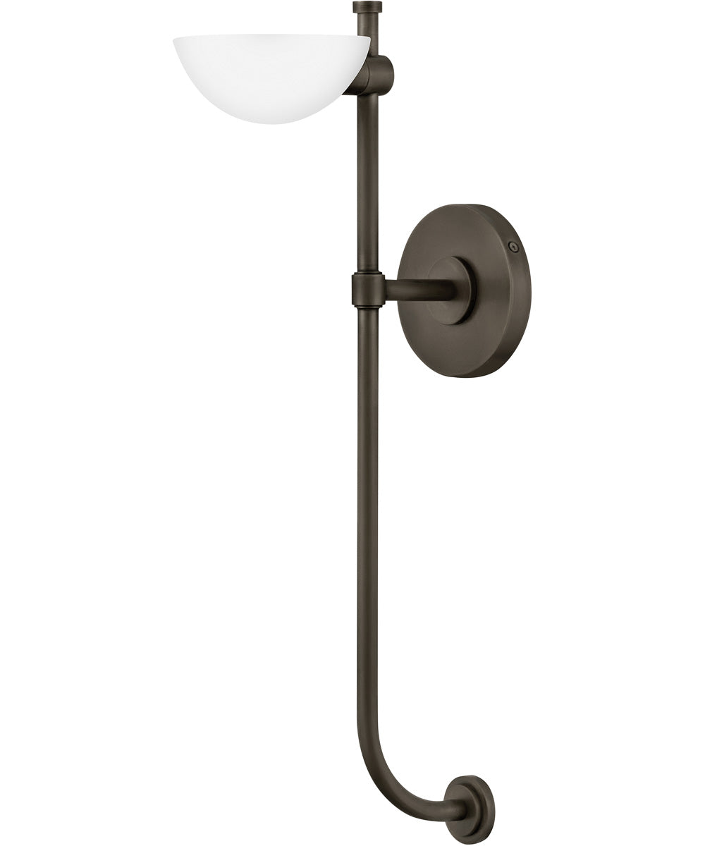 Merit 1-Light Large Single Light Sconce in Black Oxide