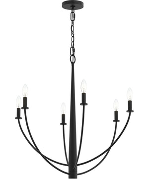 Jheni 6-Light Chandelier Matte Black
