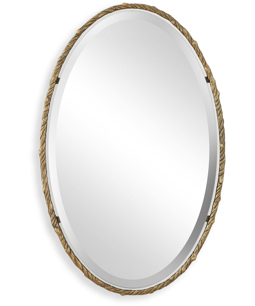 Twisted Branch Oval Mirror