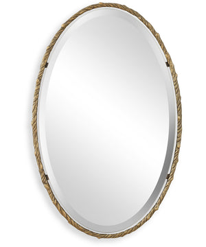 Twisted Branch Oval Mirror