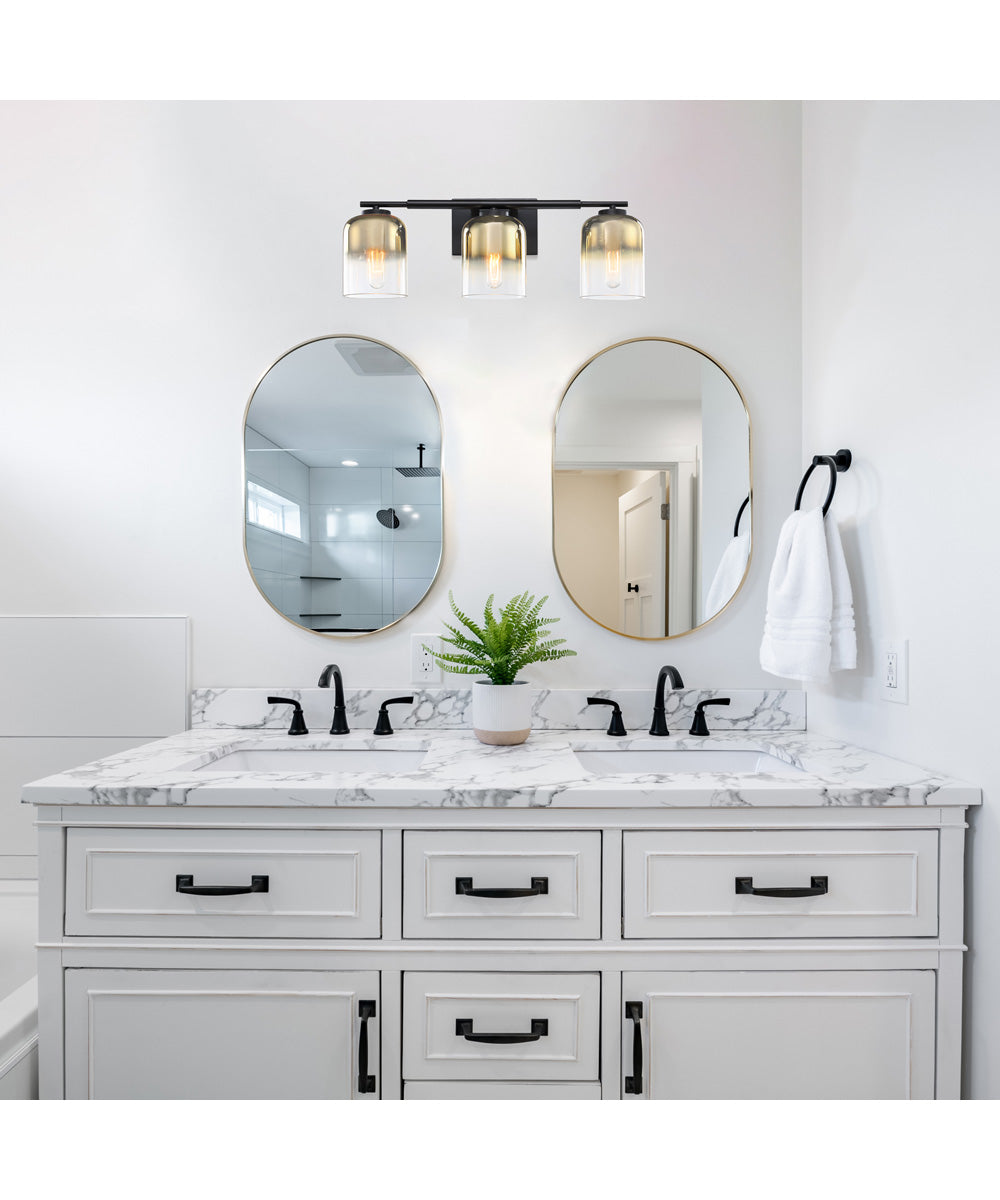 Gatsby 3 Light Vanity Matte Black