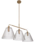 Pleated 3-Light Lighting Premium Bronze
