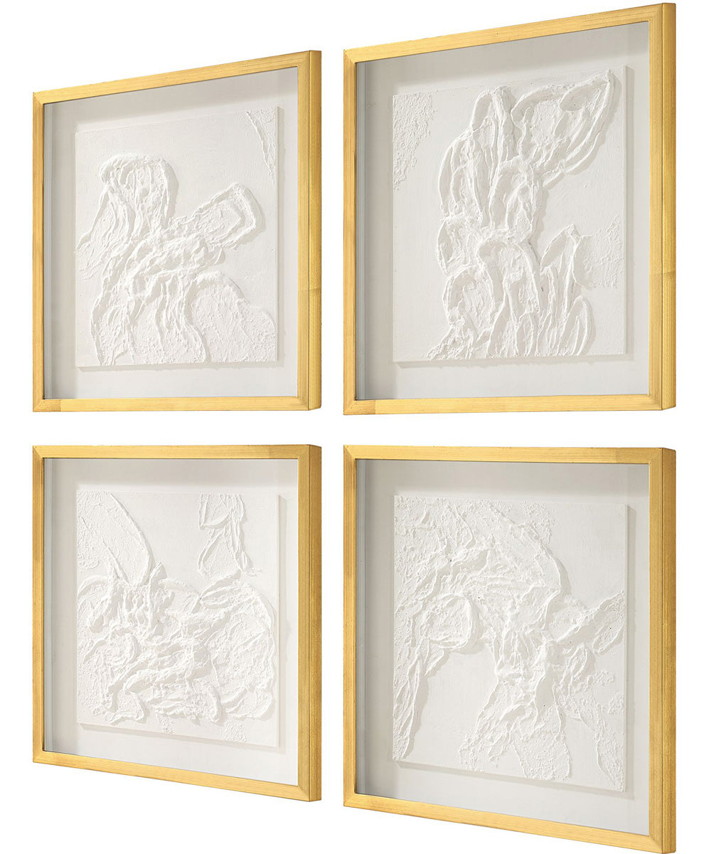 Fourfold Framed Prints Set of 4