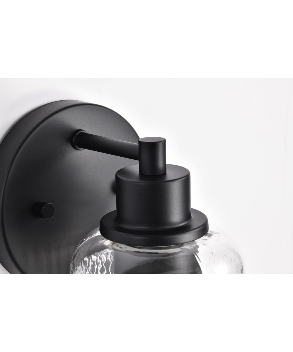Grayson 1-Light Vanity & Wall Matte Black