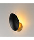 Maris Wall Sconce Black / Natural Aged Brass