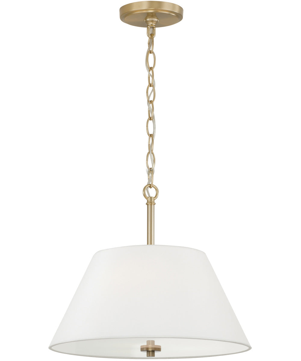Parson 3-Light Semi-Flush Matte Brass