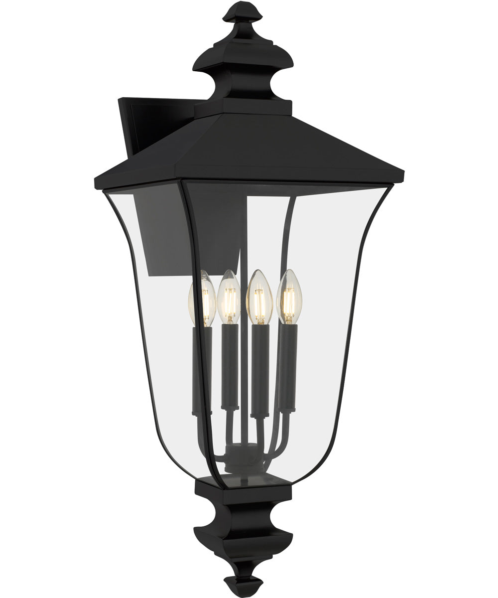 Farley 4-light Outdoor Wall Light Matte Black