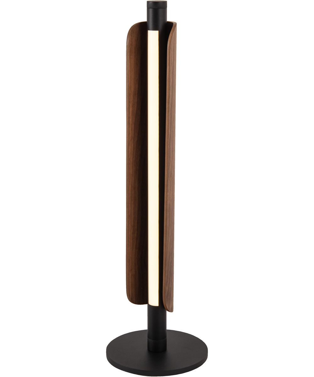 Cameron 1-Light Lighting Flat Black/Walnut