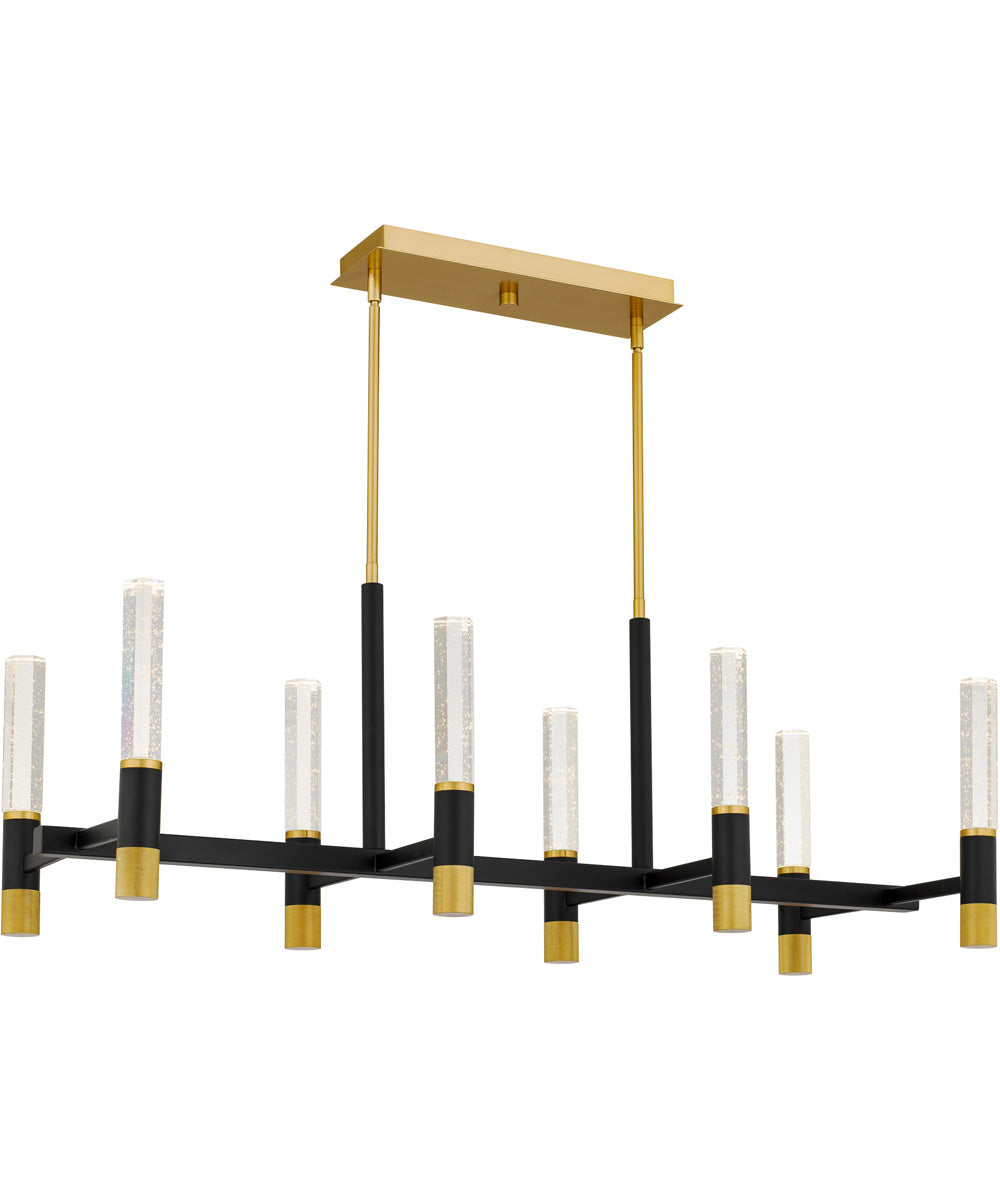 Davies 8-light Island Light Brushed Gold