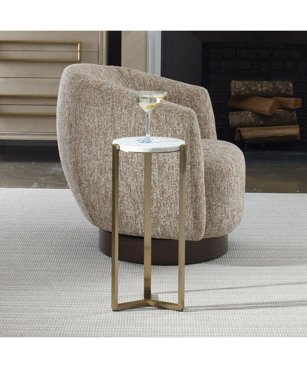 Pietra Carrara Marble Drink Table
