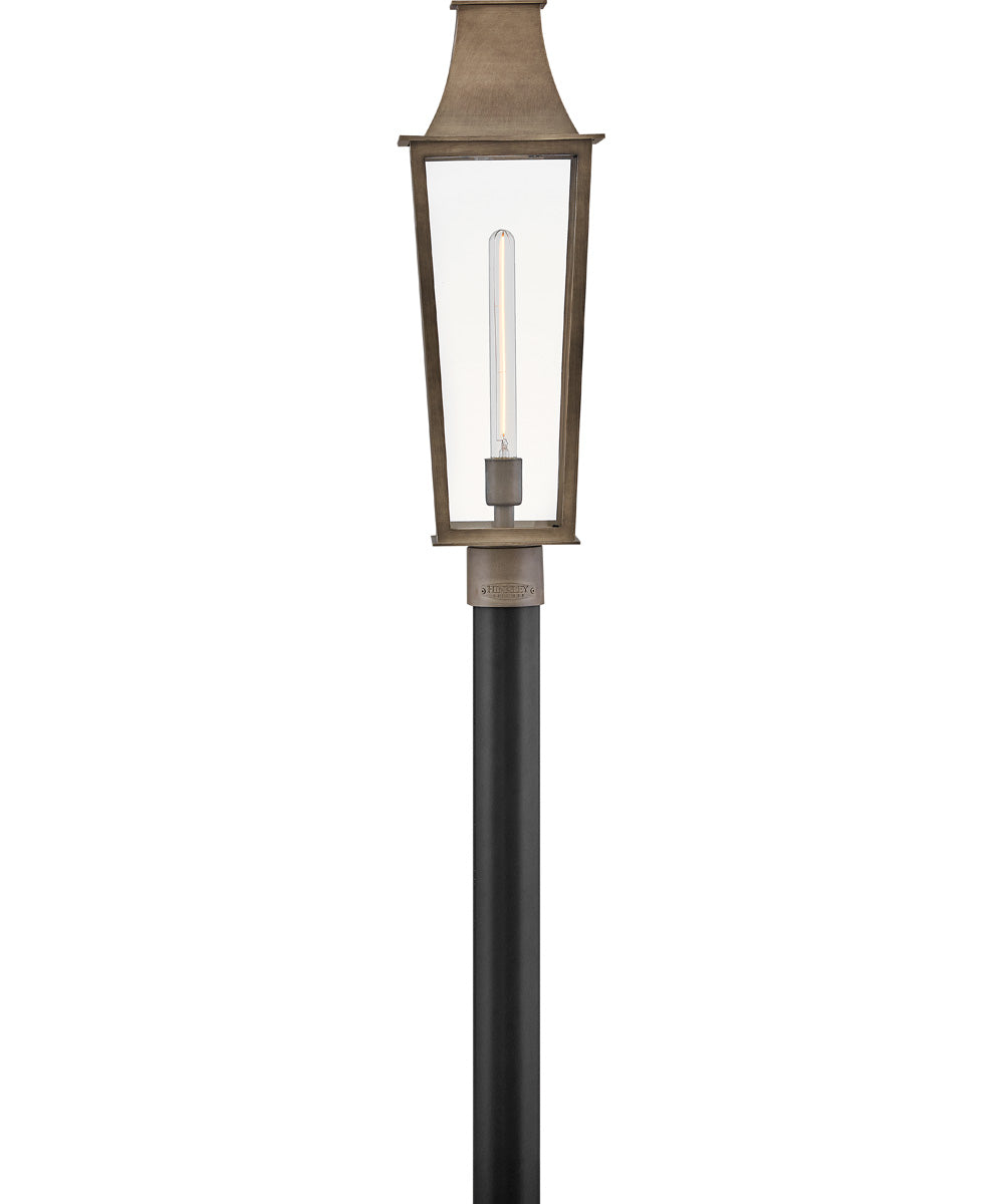 Georgetown Coastal Elements  1-Light Large Post Top Lantern in Burnished Bronze
