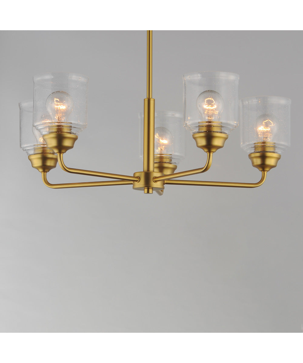 Acadia 5-Light Chandelier Natural Aged Brass