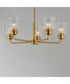 Acadia 5-Light Chandelier Natural Aged Brass