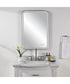 Crofton Lighted Black Vanity Mirror
