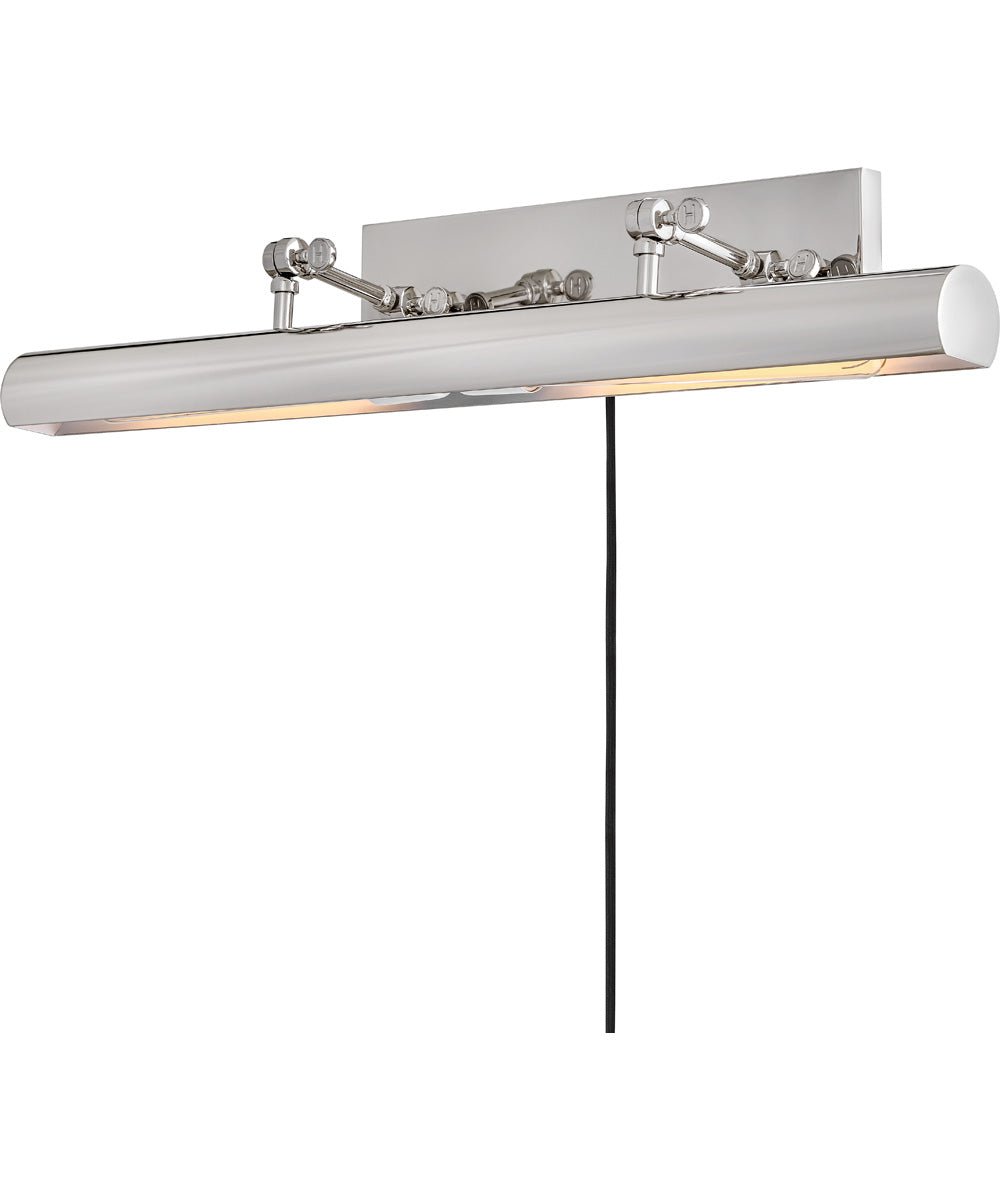 Stokes 2-Light Large Adjustable Accent Light in Polished Nickel