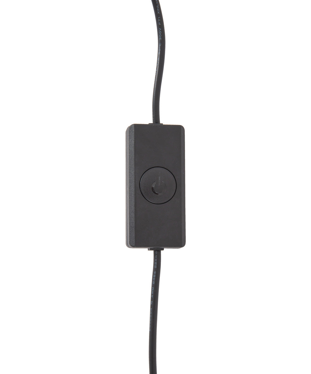Cameron 1-Light Lighting Flat Black/Walnut
