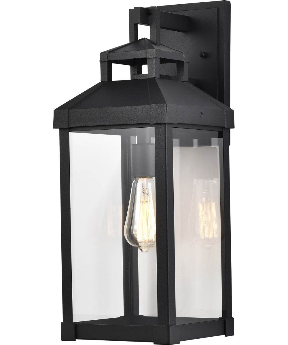 Corning 1-Light Outdoor Matte Black