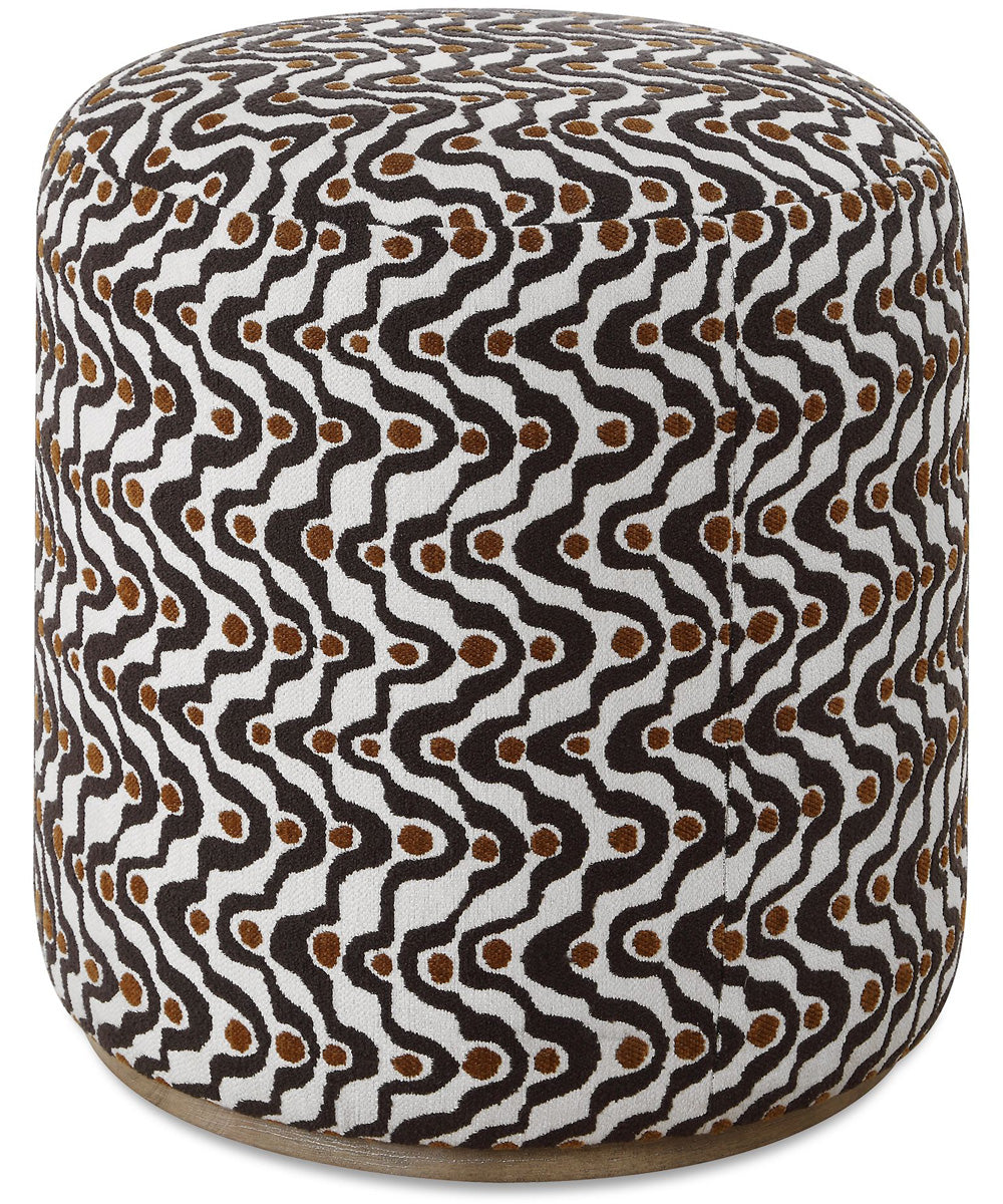 Cas Plush Espresso Ottoman